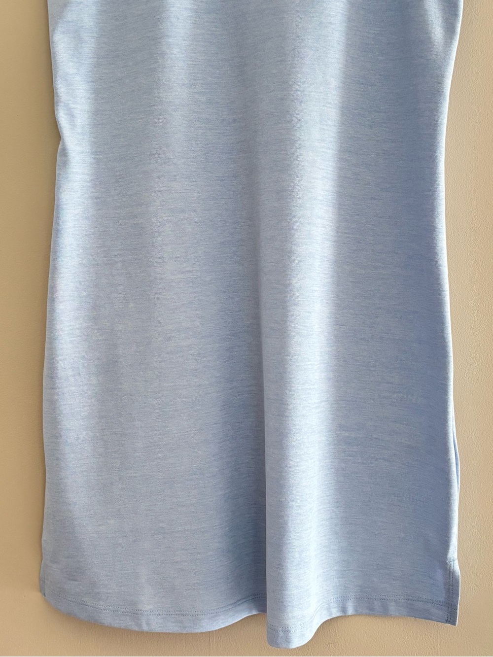 NWT Joe Fresh Blue Sleeveless Polo Tank Dress Size Medium V-Neck Casual Summer - Picture 4 of 17